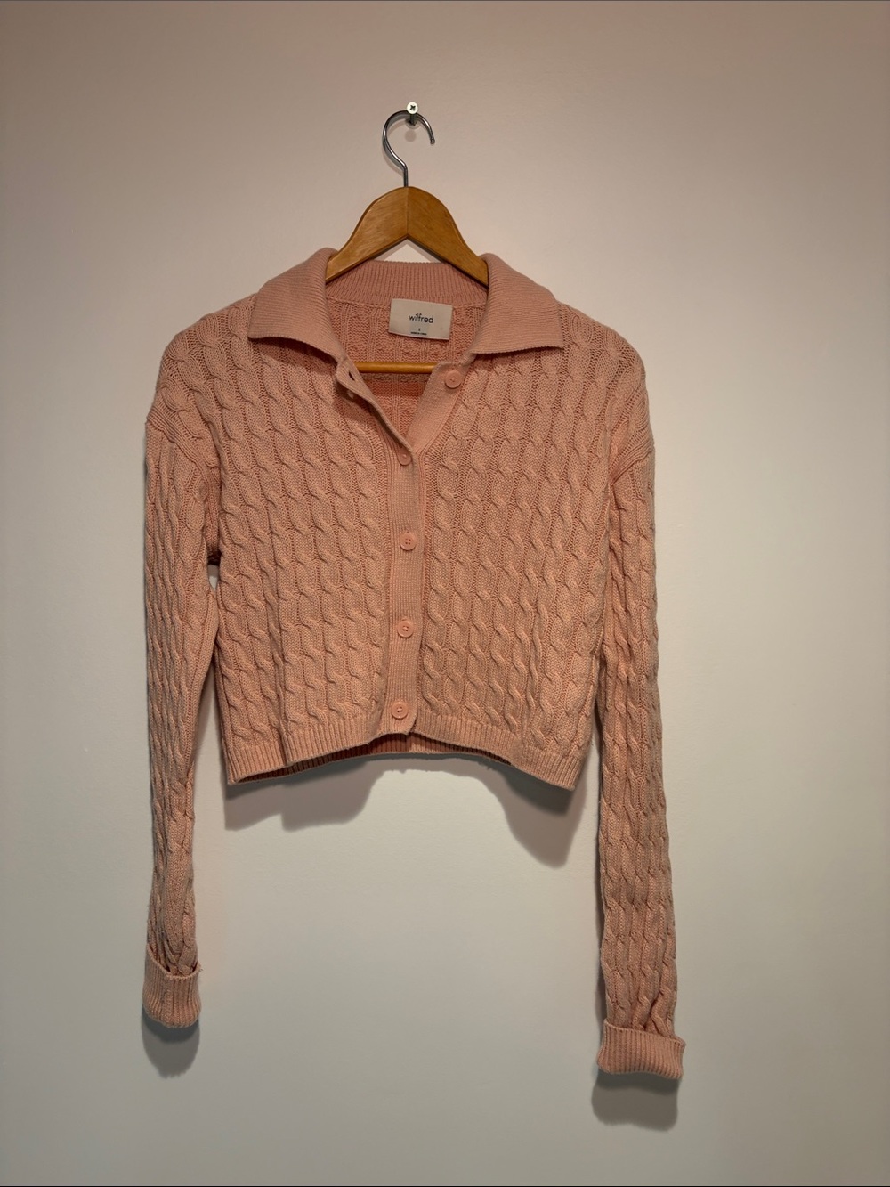 Wilfred Knit Button Up Sweater